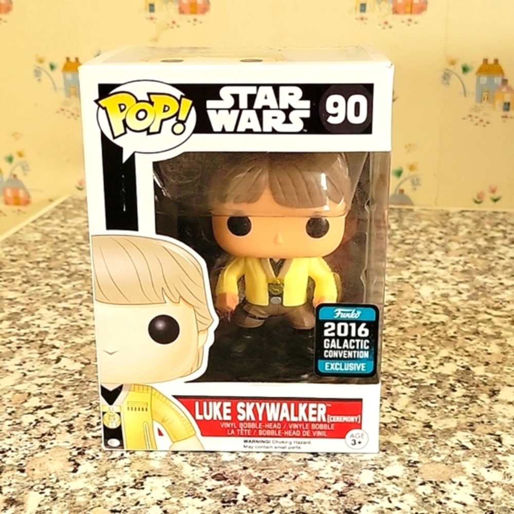 Funko Pop Star Wars Luke Skywalker Ceremony # 90- 2016 Galactic Convention